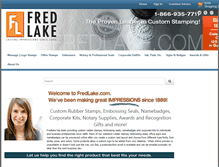 Tablet Screenshot of fredlake.com